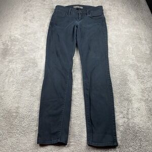 Express Jeans Ankle Skinny Stella Low Rise Womens Size 2 Black Denim